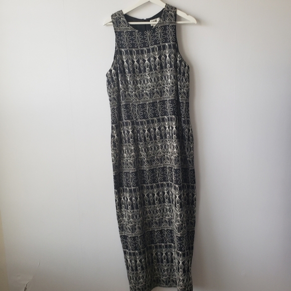 J.B.S LTD black and white embellished sleeveless dress size 16 - Picture 1 of 5